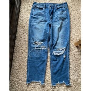 High-rise tomgirl jeans